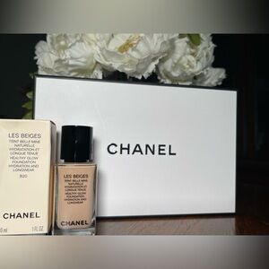 NIB- B20 CHANEL Les Beiges Healthy Glow Foundation Hydration Longwear 1 Fl. OZ